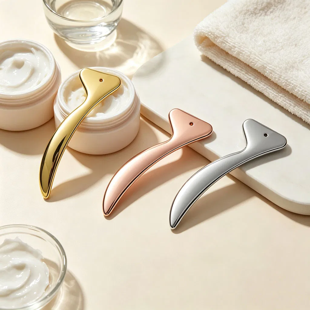 Masaje ocular, cuidado facial, crema cosmética, espátula, mascarilla facial, cuidado personal, Gua Sha, herramientas de maquillaje