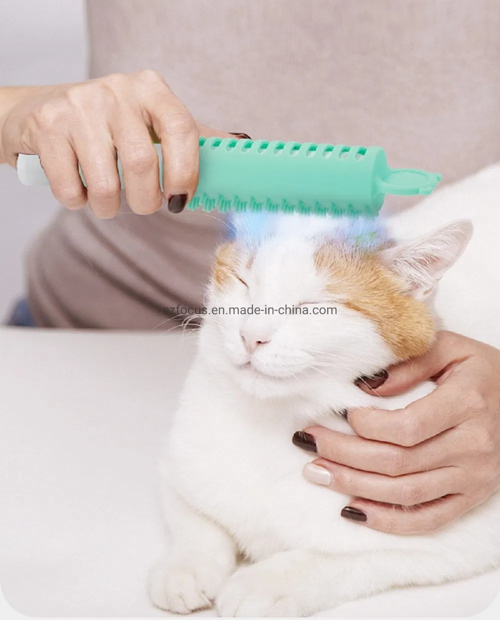 Peine, Peine de Masaje Eléctrico Anticaída del Cabello, Peine de Masaje con Vibración para el Cuero Cabelludo, Herramientas para el Cabello Wbb17376