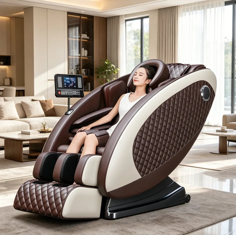 Silla de masaje corporal premium con calor y gravedad cero