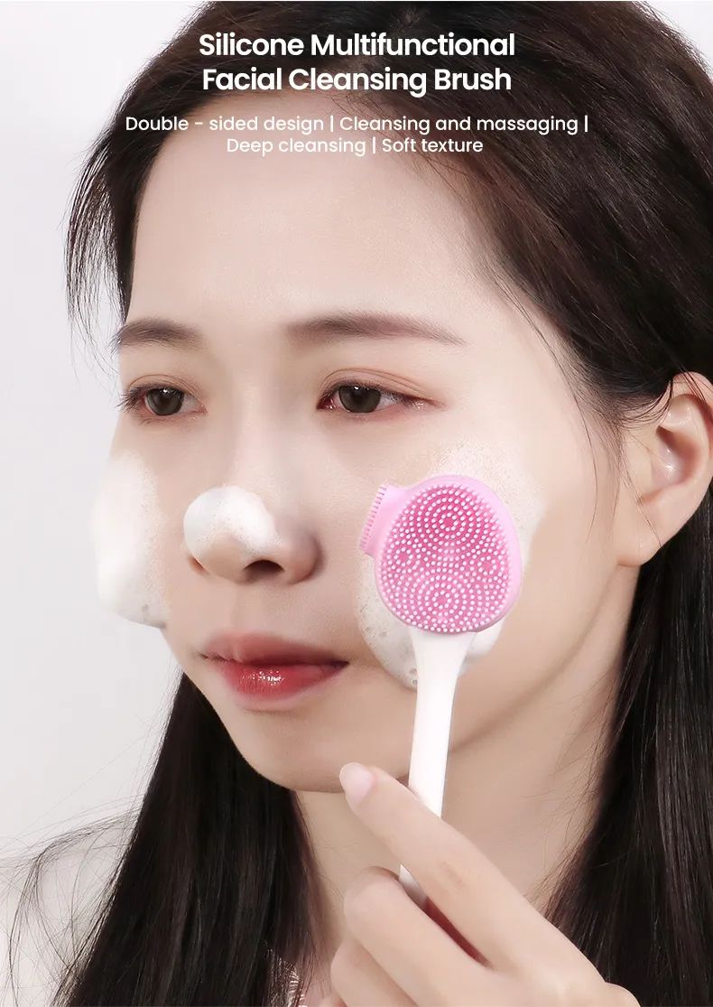 Herramienta de maquillaje para ojos, ayuda para el delineador de ojos y máscara de pestañas de silicona para masaje facial multifuncional