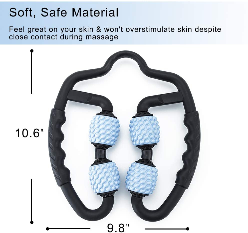Superventas Masajeador de rodillos de espuma 3D de eje para aliviar los dolores musculares, rigidez y músculos tensos