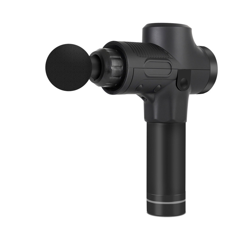 2021 Venta Caliente con 4 Cabezas Profesional Potente Pistola Masajeador Calor Cuerpo Tejido Profundo Portátil Mini Pistola de Masaje