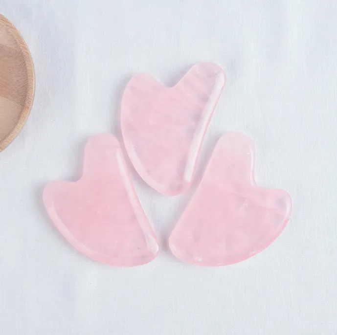 Producto de belleza OEM Gua Sha de acero inoxidable herramienta de masaje facial en forma de corazón Gua Sha de metal Gua Sha de acero inoxidable