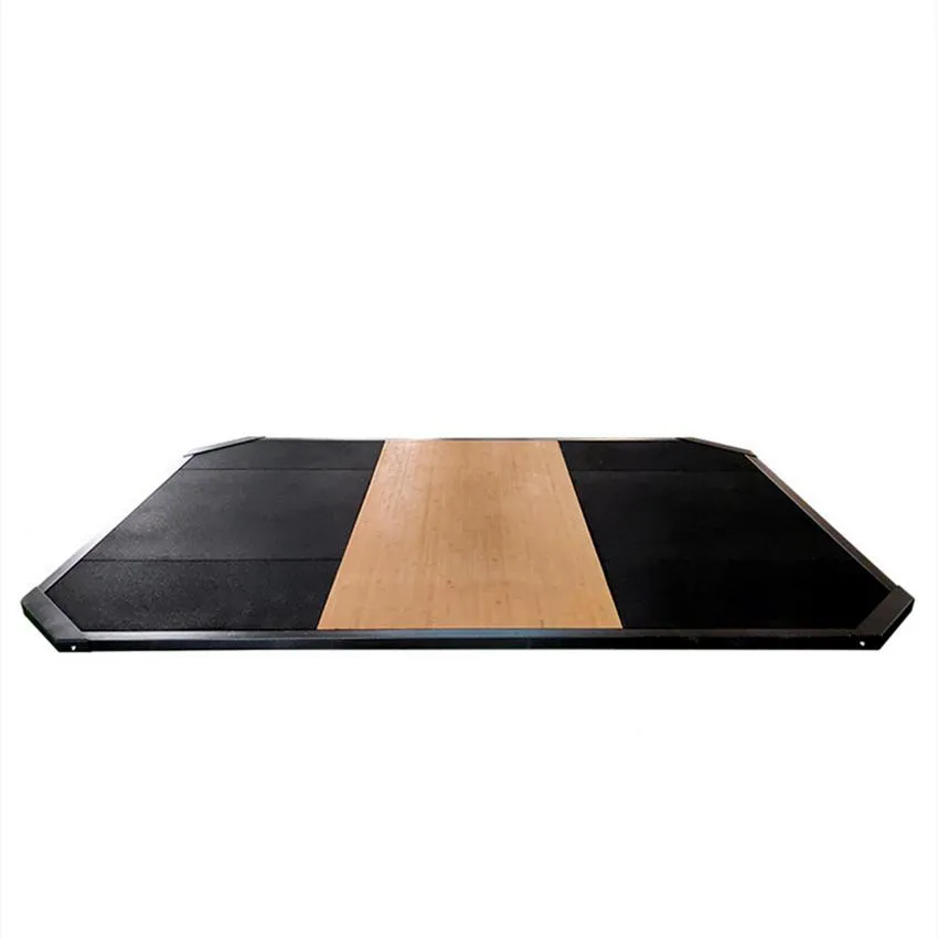 Plataforma de levantamiento de pesas para gimnasio comercial