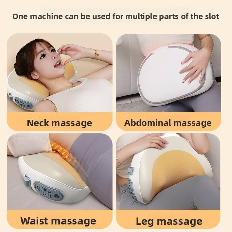 Masajeador de Cuello y Espalda Almohada Multifuncional de Amasado Aliviar el Dolor Muscular del Trapecio para Relajación Corporal Completa Fábrica