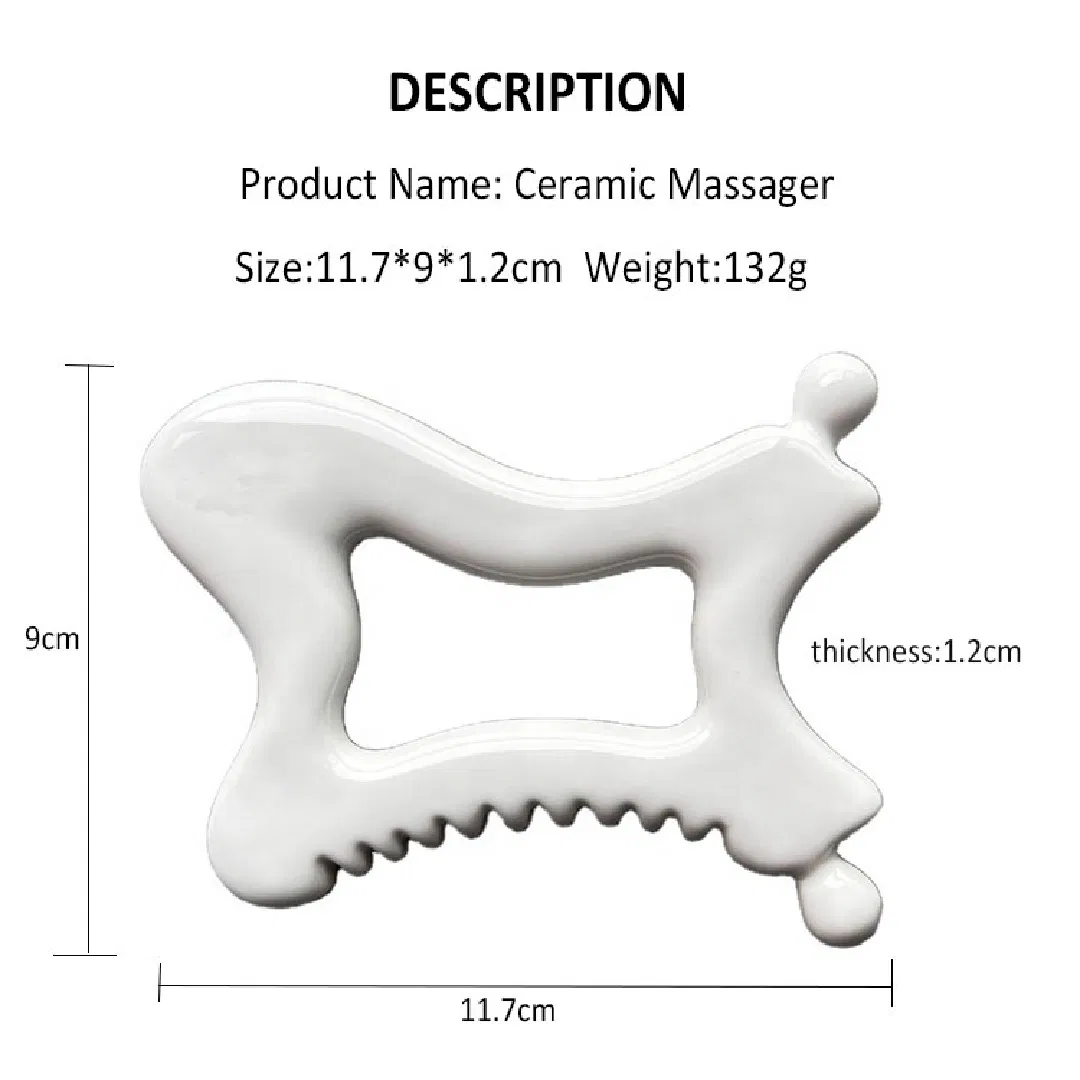 Venta Caliente Herramienta de Masaje Facial de Cerámica de Corea 100% Herramienta de Guasha de Cerámica