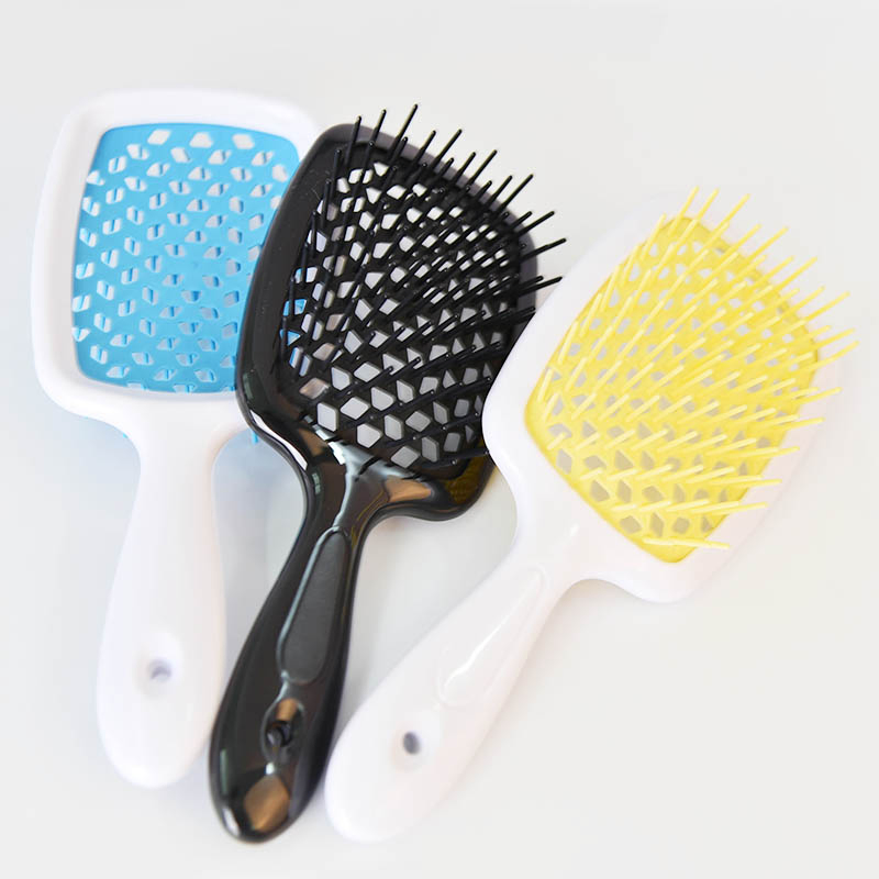 Nuevo peine de aire con dientes anchos para mujeres, peine de masaje del cuero cabelludo, cepillo para el cabello, herramienta de peluquería de bricolaje para el hogar