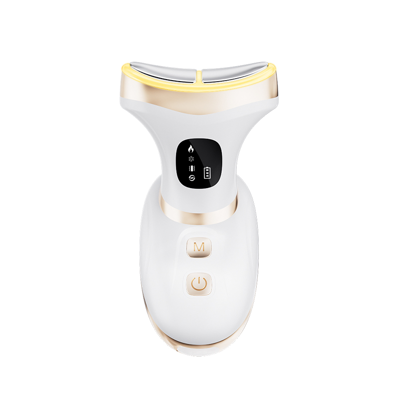 Dispositivo de Belleza para la Cara y el Cuello con Luz Roja, 3-in-1 Herramienta de Masaje Facial