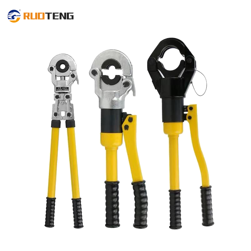 Máquina hidráulica manual portátil de acero inoxidable para crimpado de tubos Pex Pb de plástico y aluminio, herramienta PRO para prensar, herramienta de fontanería