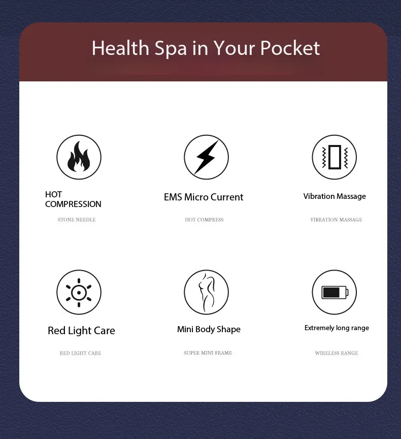 Instrumento de Gua Sha con Meridiano Eléctrico para desbloqueo de hombros y cuello y masaje abdominal