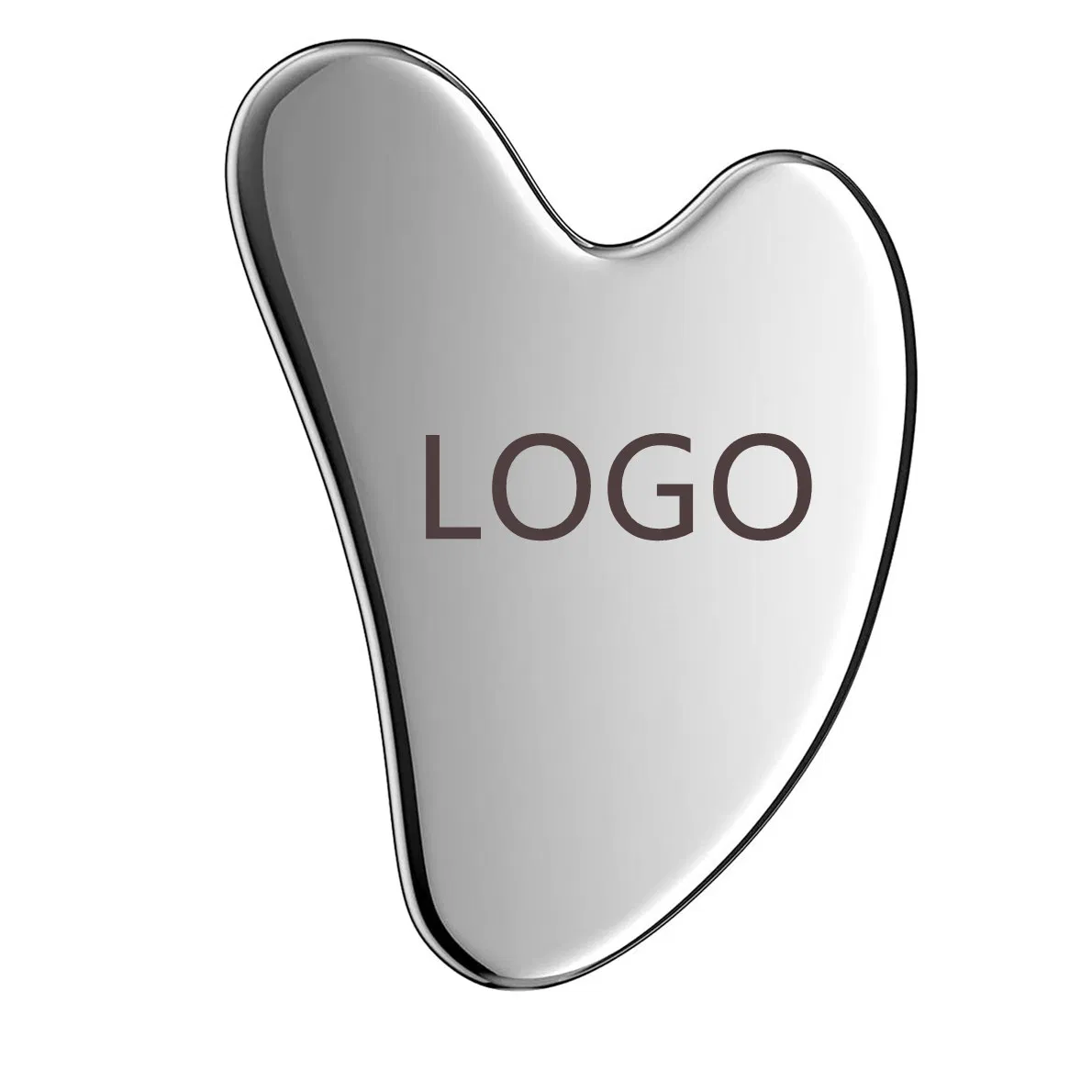 Herramientas de masaje de raspado de metal en forma de corazón personalizadas para la cara y el cuerpo