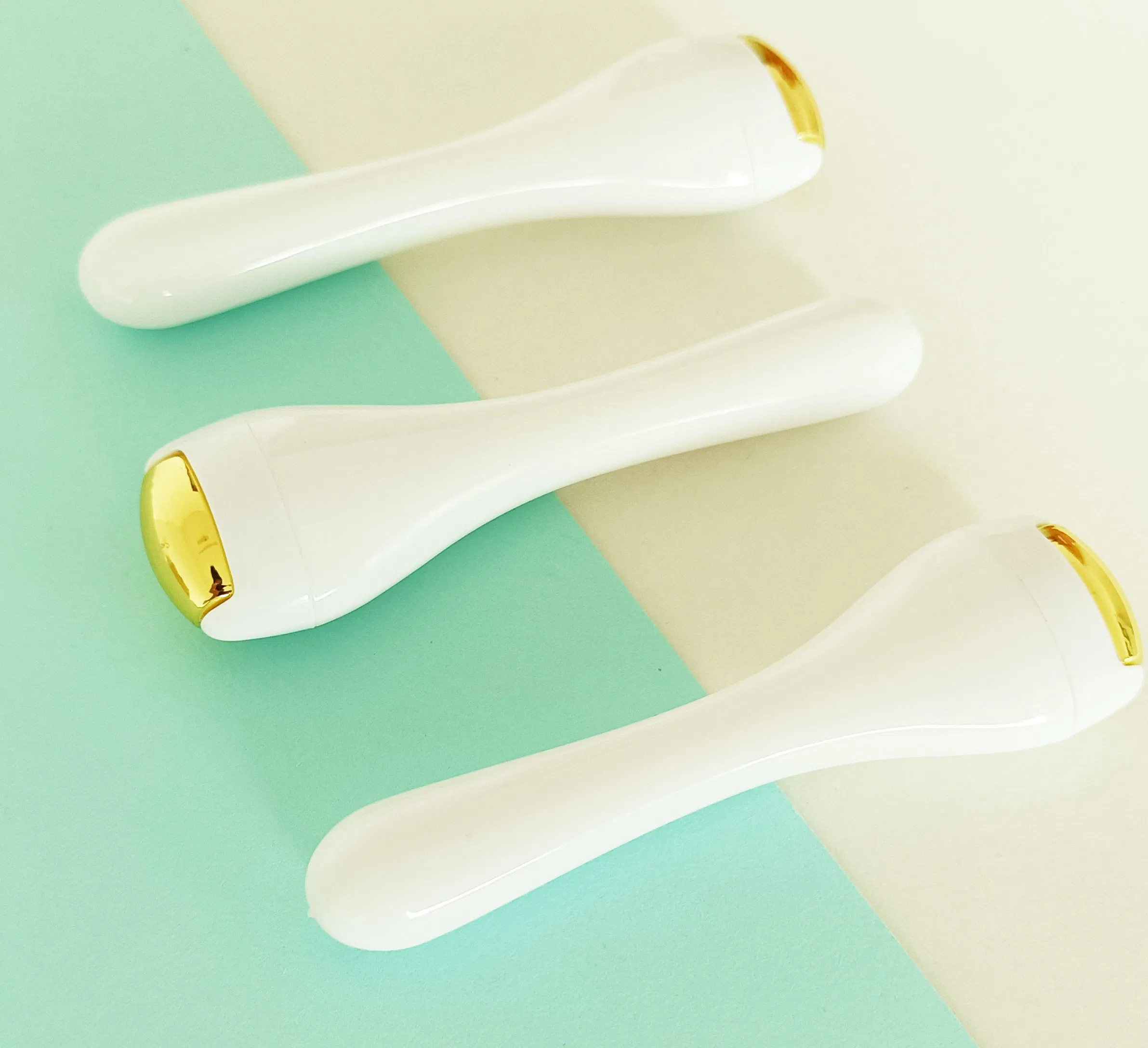 Herramientas de rodillo de masaje facial de aleación de zinc para masaje de cara y cuello, herramienta de belleza con forma 3D rodillo de masaje