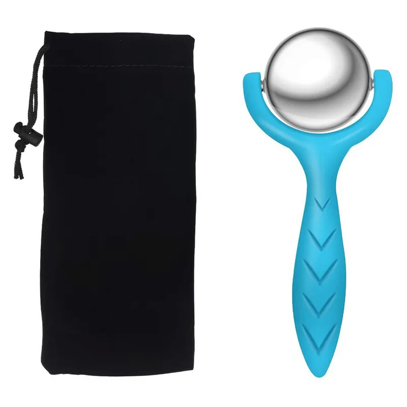 Rodillo de Masaje Manual de Acero Inoxidable Herramienta de Belleza Corporal Caliente Fría Bl19090