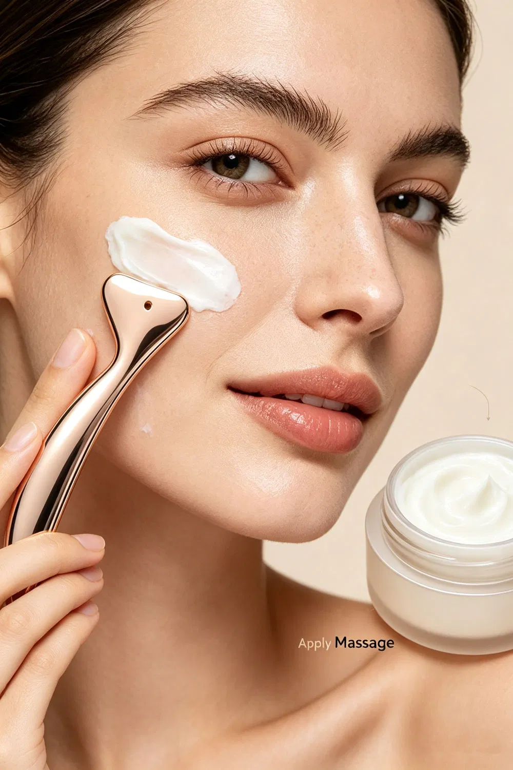 Masajeador facial de zinc