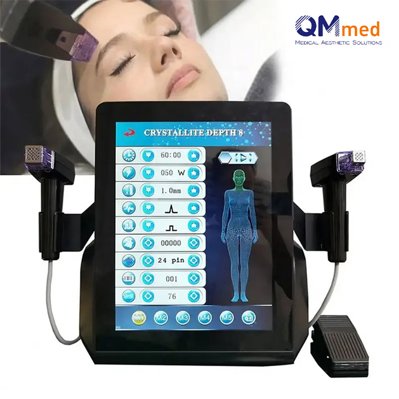 Máquina de Microneedling RF de Agnes para rejuvenecimiento de la piel y tensado profesional portátil Mor8 Máquina de Microneedling RF fraccionado con martillo frío para Facemorpheus8 piel