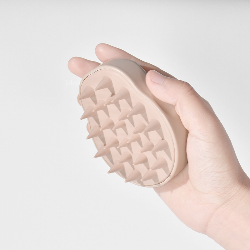 Cepillo de limpieza de silicona para masaje del cuero cabelludo con cerdas suaves Jbs0015