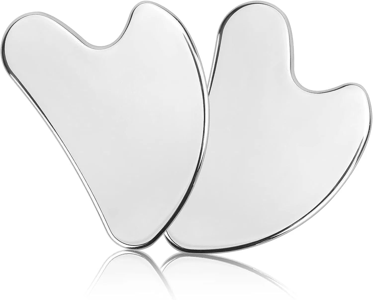 Herramientas de masaje de raspado de metal en forma de corazón personalizadas para la cara y el cuerpo