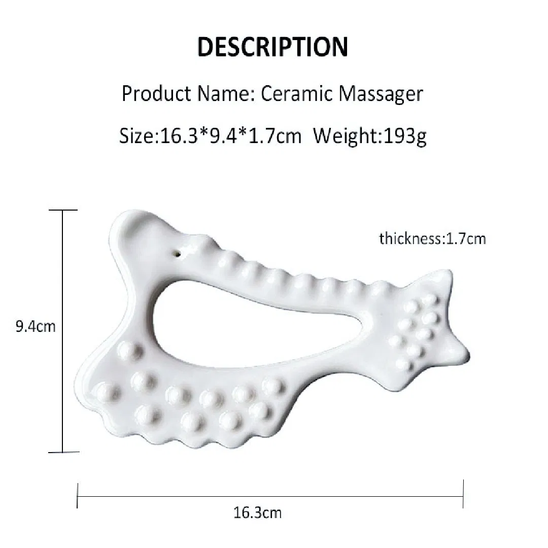 Venta Caliente Herramienta de Masaje Facial de Cerámica de Corea 100% Herramienta de Guasha de Cerámica
