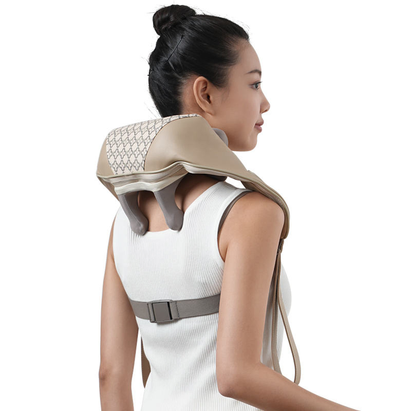 Masajeador de cuello inteligente portátil con calor y alivio del dolor