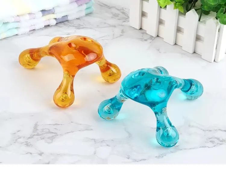Herramienta de Masaje de Tejido Blando Frog Knobs de Ajuste Fácil para la Palma 4-Legged para Masaje de Puntos de Presión Suave