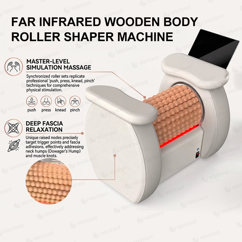 Precio de la máquina modeladora de cuerpo con terapia de luz roja, máquina modeladora con rodillos para esculpir, rodillo competitivo para modelado linfático