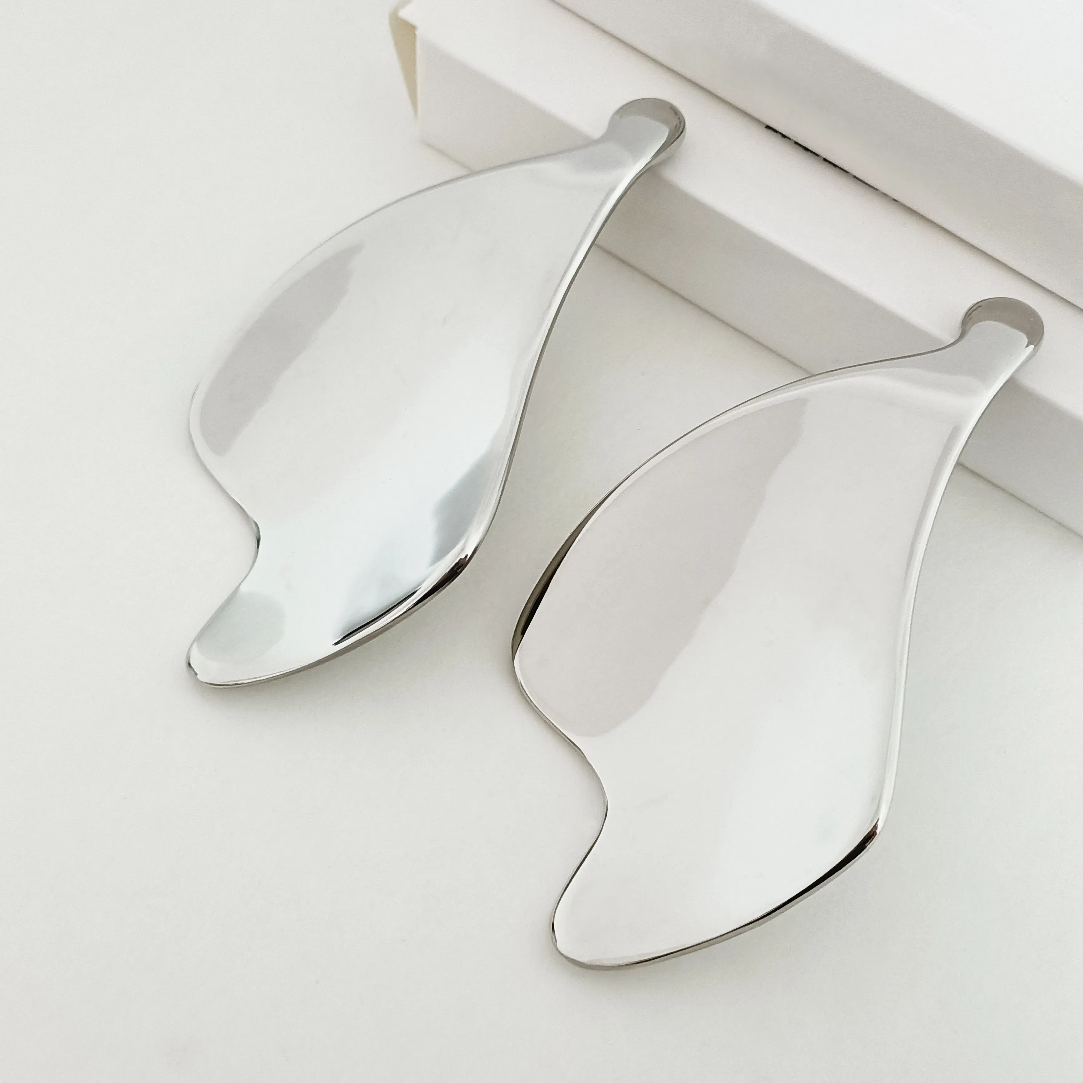 Herramienta IASTM de mano para terapia de masaje de raspado de gua sha de metal