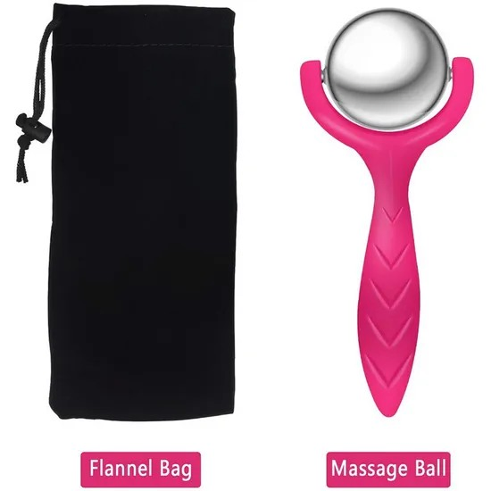 Rodillo de Masaje Manual de Acero Inoxidable Herramienta de Belleza Corporal Caliente Fría Sg004_5