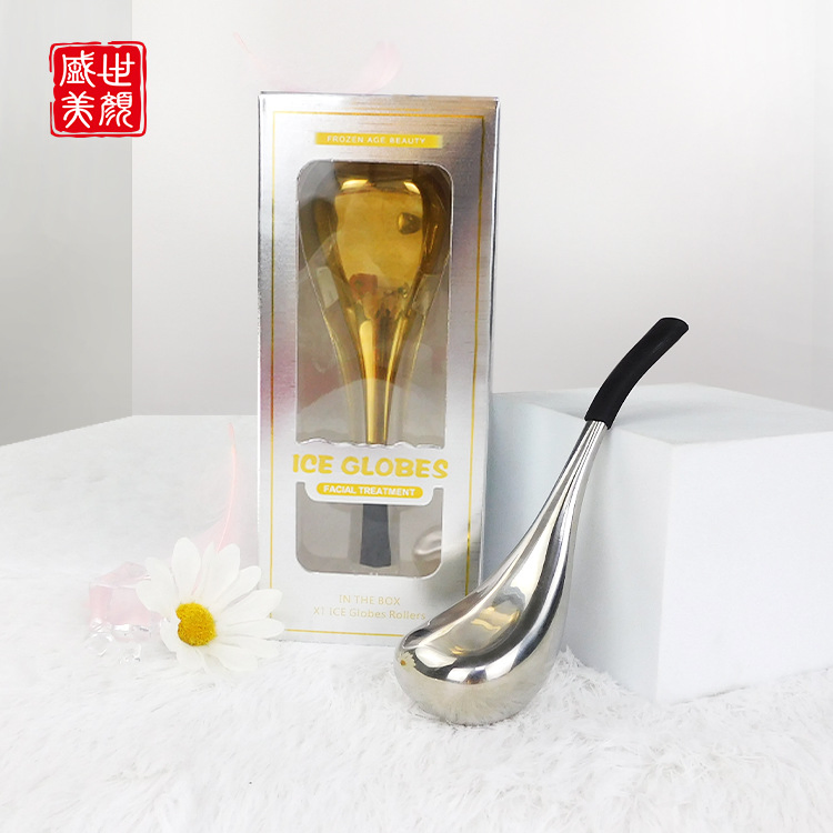 Nueva cuchara de hielo belleza herramienta de masaje facial para el cuidado de la piel