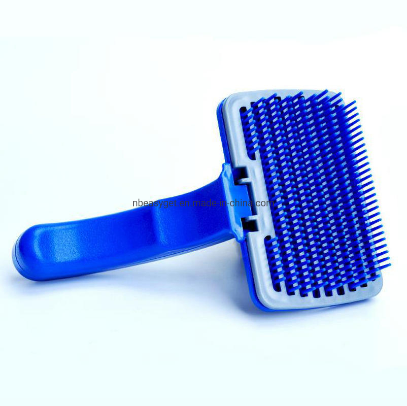 Cepillo para pelo de mascotas, cepillo autolimpiante para perros y gatos, cepillos de aseo fáciles de limpiar para herramienta de desprendimiento de pelo corto y largo (tamaño pequeño o grande) Esg12646