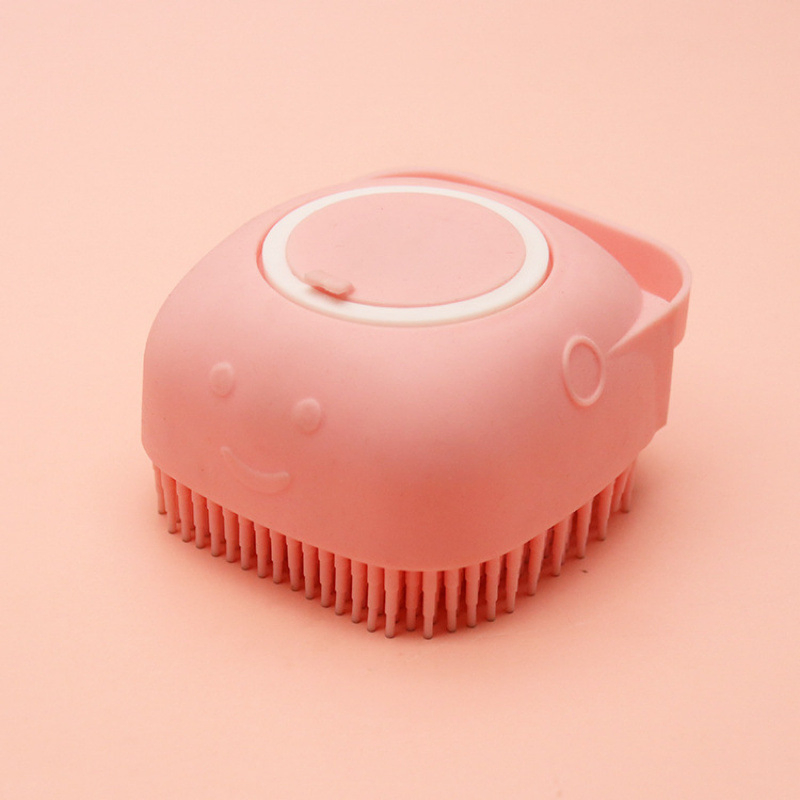 Cepillo de masaje de silicona para baño de mascotas