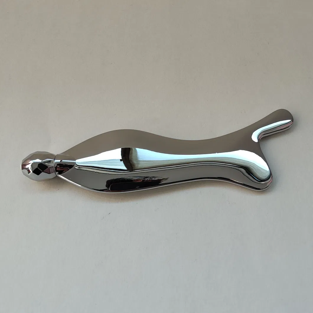 Perlas de Acero Inoxidable Atracción Magnética Herramienta de Masaje Gua Sha de Raspado Tamaño Grande Aleación de Zinc Raspador de Músculos Tabla de Raspado de Metal Gua Sha Mas