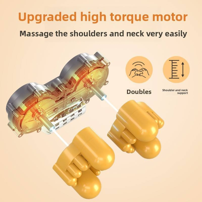 Masajeador de Cuello y Espalda Almohada Multifuncional de Amasado Aliviar el Dolor Muscular del Trapecio para Relajación Corporal Completa Fábrica