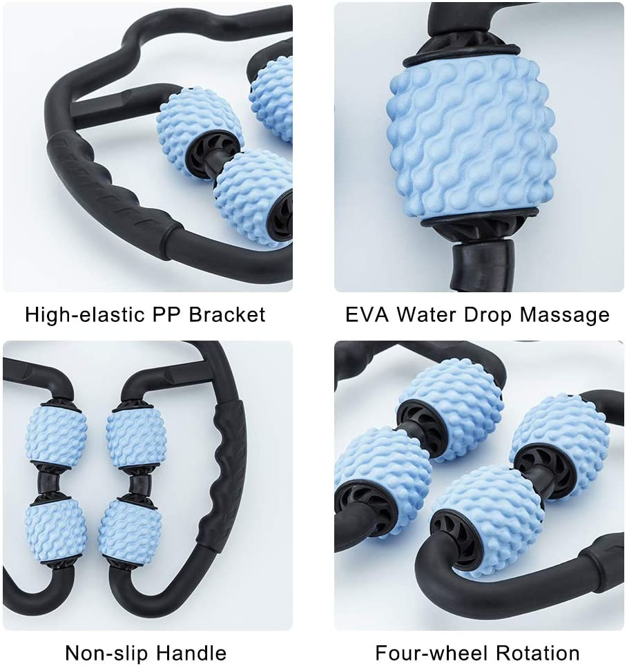 Superventas Masajeador de rodillos de espuma 3D de eje para aliviar los dolores musculares, rigidez y músculos tensos