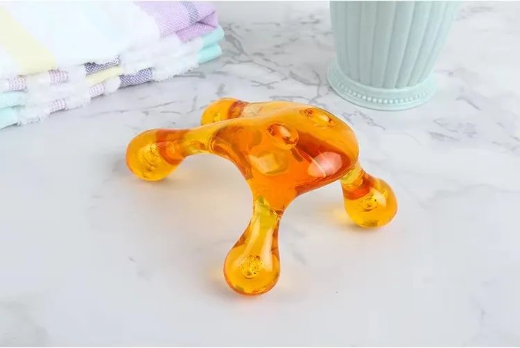 Herramienta de Masaje de Tejido Blando Frog Knobs de Ajuste Fácil para la Palma 4-Legged para Masaje de Puntos de Presión Suave