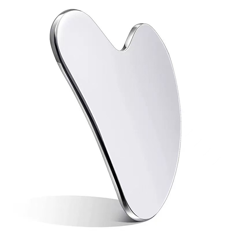 Herramientas de masaje de raspado de metal en forma de corazón personalizadas para la cara y el cuerpo