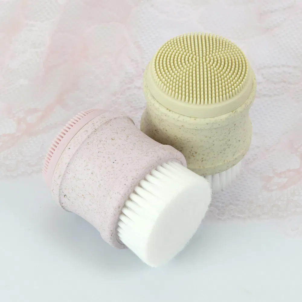 2 en 1 Lavado Profundo de Poros para el Cuidado Facial Cepillo Cosmético Personal de Silicona Herramienta de Belleza para la Limpieza Facial y Masaje