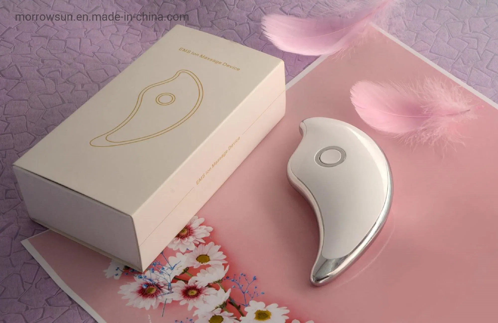 Encantador Almohadilla Facial Portátil Inalámbrica de Cosméticos EMS de Baja Frecuencia para Levantamiento de Piel Masajeador Facial Shiatsu