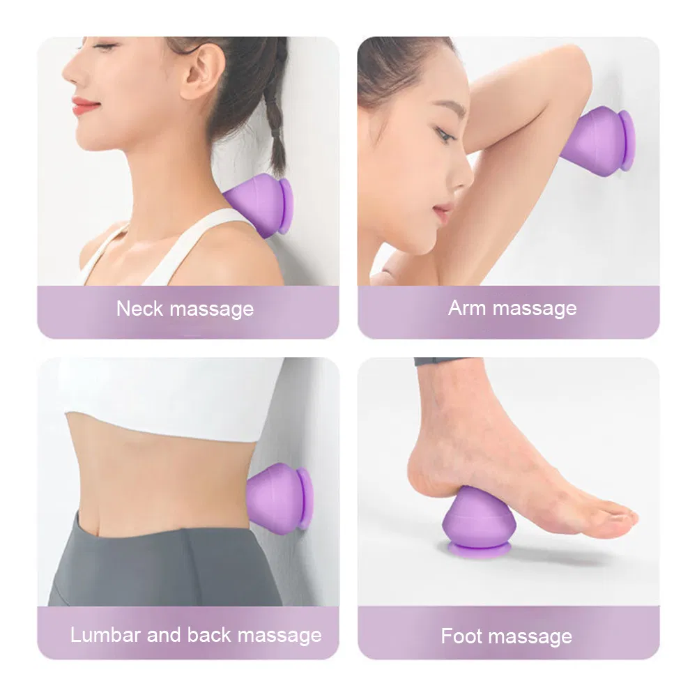 Bola de masaje de adsorción para relajación del hombro y cuello, masaje de espalda, bola de fascia muscular