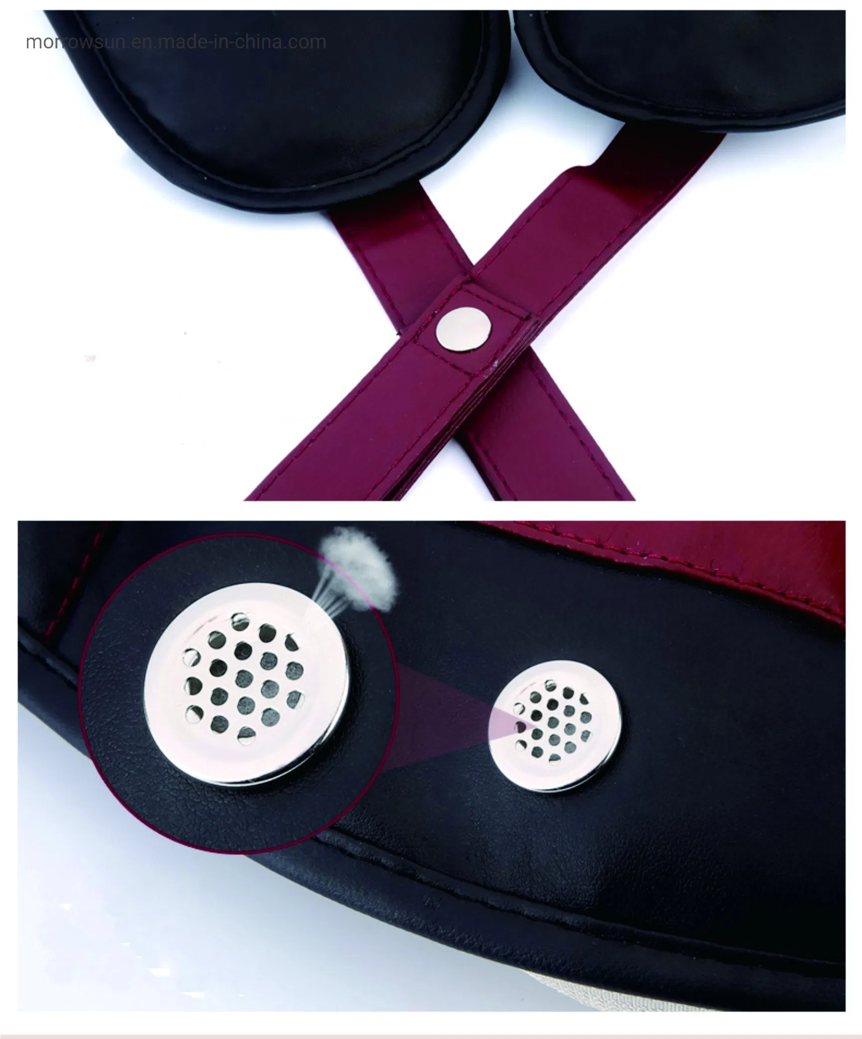 Masajeador de cuerpo con calor, martillo de golpeteo shiatsu eléctrico para cuello y hombros, cinturón de masaje