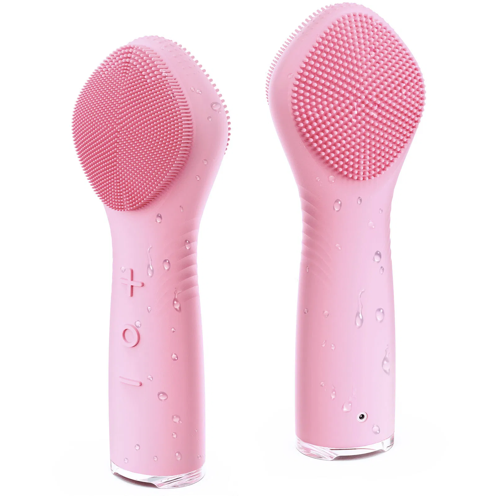 Cepillo Facial Eléctrico de Silicona de Grado Alimentario 2 en 1 Cepillo de Limpieza Facial