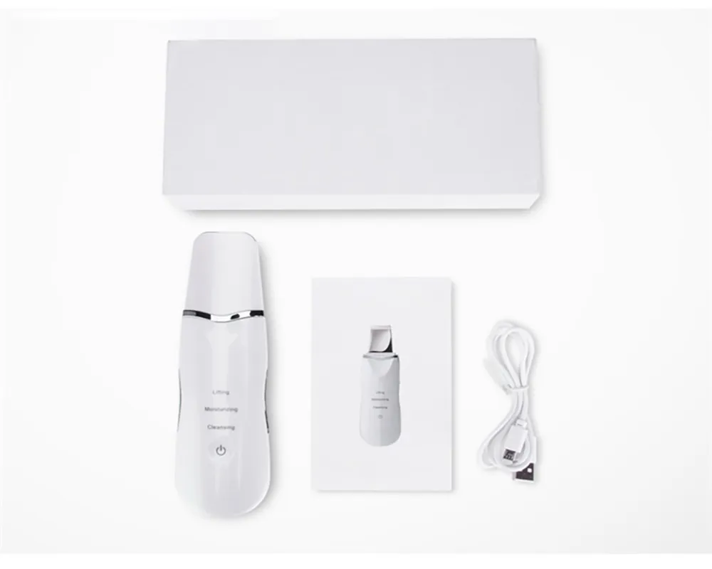 Instrumento de belleza de limpieza facial por vibración ultrasónica inalámbrico, masajeador facial antiarrugas