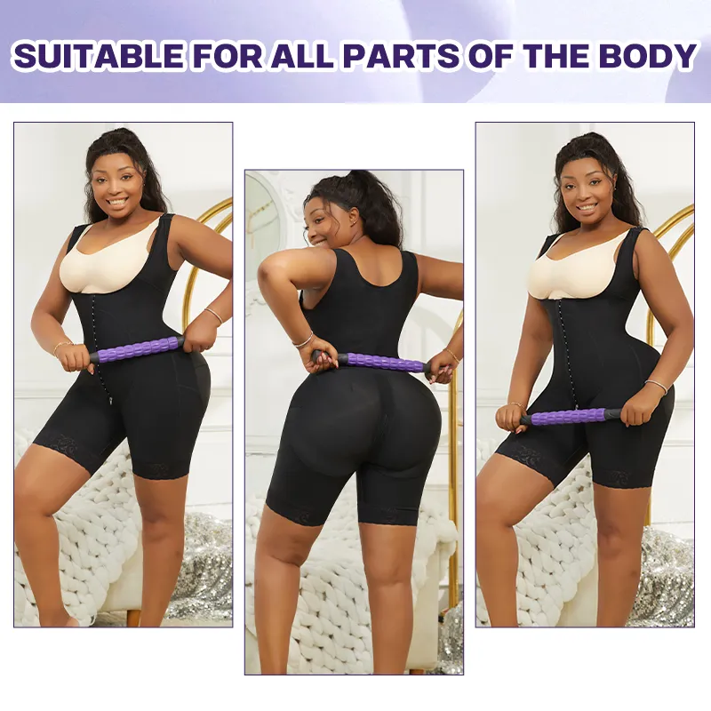 Faja de liposucción ajustable personalizada para masaje profundo de tejido celular, herramienta de rodillo de masaje para recuperación de lipo 360