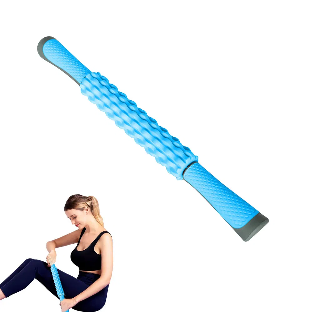 Rodillo Duradero para Masaje Stick de Rodillo Muscular - Liberación Miofascial, Rodillo de Masaje de Tejido Profundo para Puntos Gatillo, Calambres en las Piernas, Cuádriceps, Pantorrillas y Isquiotibiales
