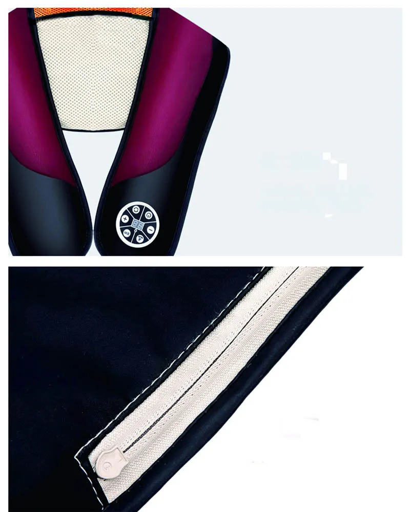 Masajeador de cuerpo con calor, martillo de golpeteo shiatsu eléctrico para cuello y hombros, cinturón de masaje
