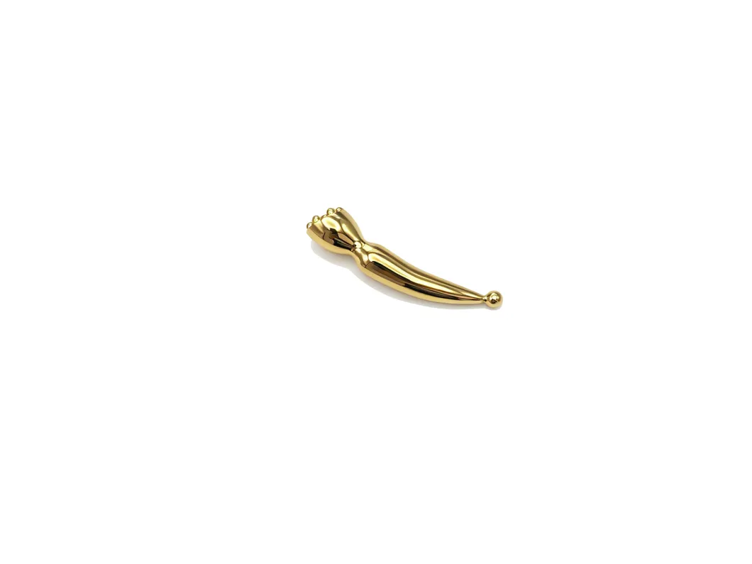 Nueva forma de cabezal de ducha de aleación de zinc, herramienta de masaje facial Gua Sha de metal en color plata y oro rosa, bolígrafo de acupuntura para el rostro