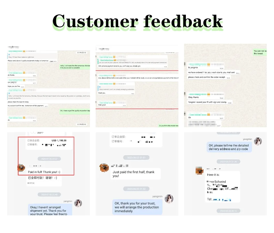 Comentarios positivos de clientes
