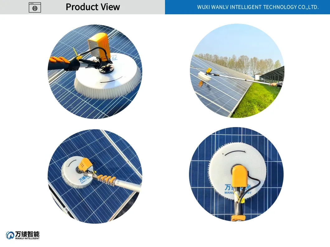 Herramientas de limpieza con palo telescópico para la limpieza de paneles solares
