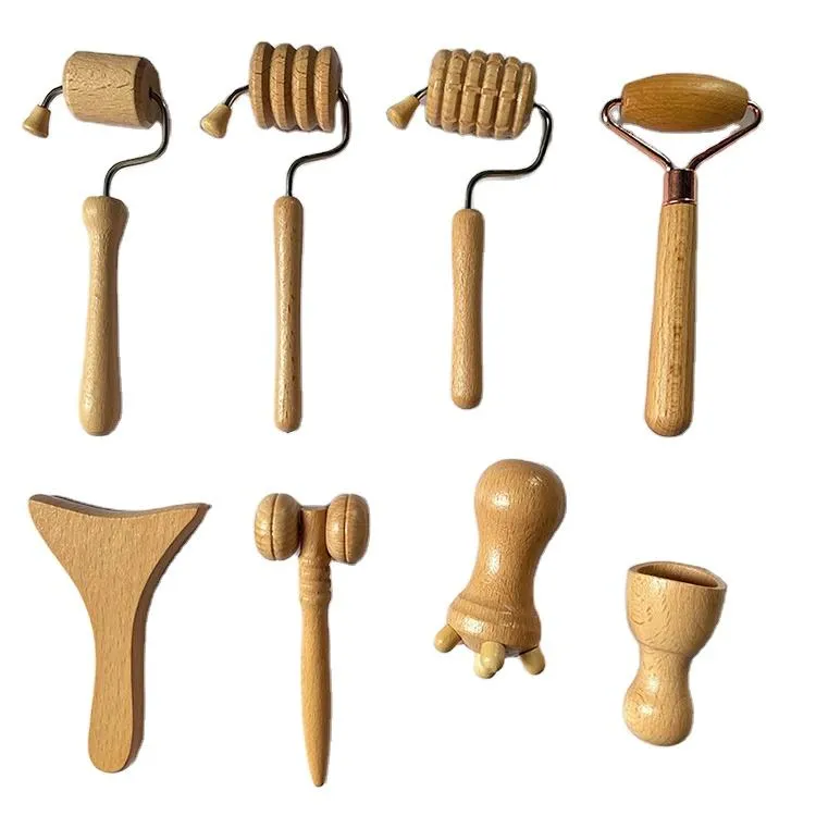 Herramientas de Masaje de Madera para el Cuerpo