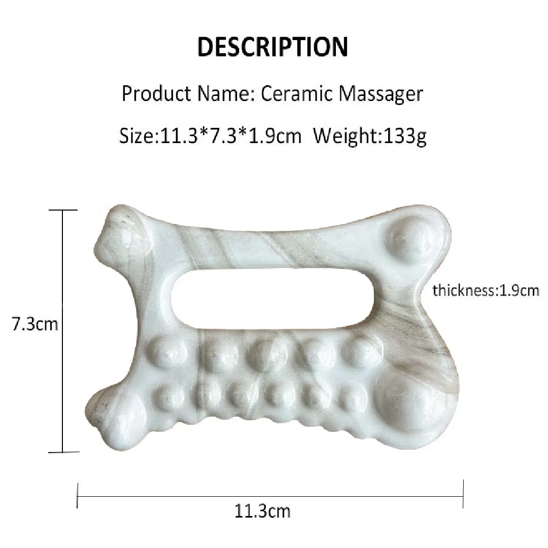 Herramienta de masaje facial, herramienta de cerámica Gua Sha