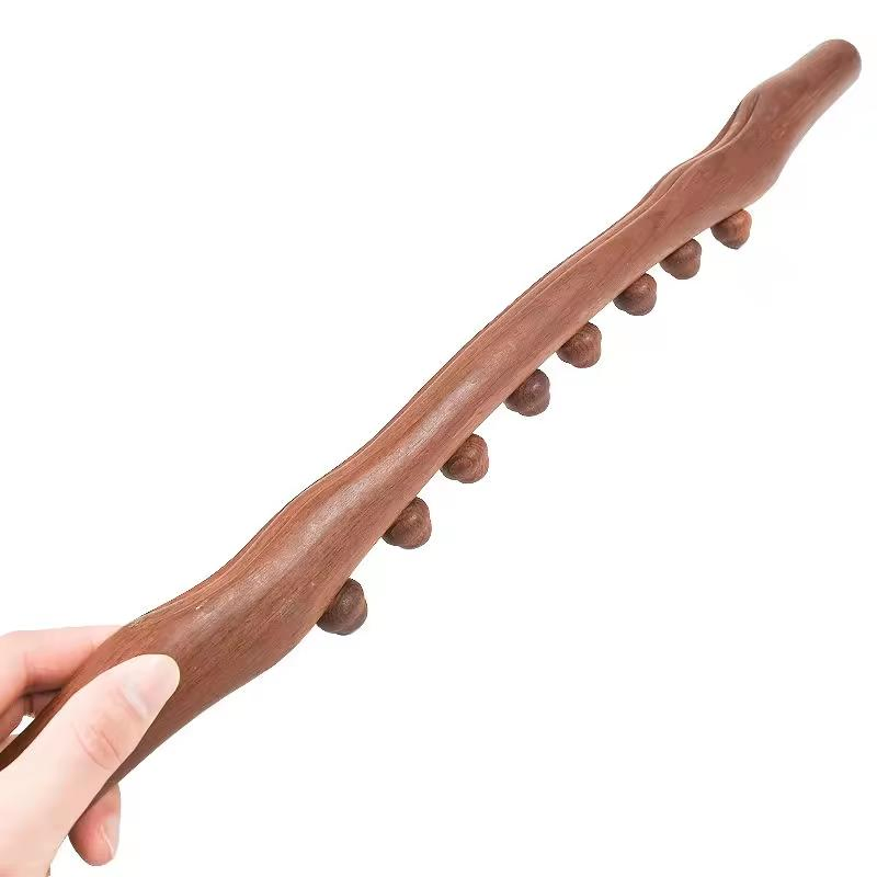 Herramientas de masaje de madera para relajación muscular, anti-celulitis, Gua Sha, palo de raspado de madera, terapia de madera